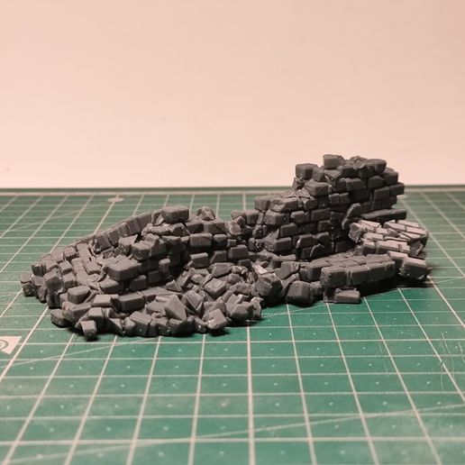 🏙️ Physically Simulated Wall Ruin with Rubble and Debris Scatter ...
