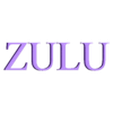 ZULU.stl TACTICAL MILITARY PATCH / PATCH / AIRSOFT BADGE
