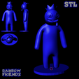 333.png BLUE FROM RAINBOW FRIENDS - ROBLOX. TWO STL MODEL.