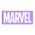 NEW Marvel 190mm With Edge.stl Marvel Logo Lithophane