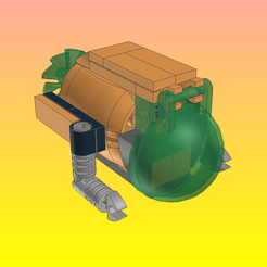 New-Model-01.png OBJ file NotLego Lego Mini submarine Model 1804-8・3D printing model to download