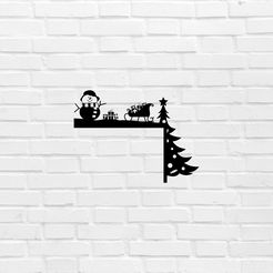 murbrique.jpg wandkunst wanddekoration weihnachten christmas für tür