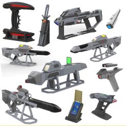 ST_Collection_Part_2_2000x2000.jpg 3D file Star Trek - Part 2 - 11 Printable models - STL - Personal Use・3D print model to download
