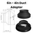 6in-to-4in-Duct-Adapter-Reducer_Increaser-v1_Title.jpeg Réducteur/agrandisseur d'adaptateur de conduit de 6 à 4 pouces - Fichiers STL et 3MF pour l'impression 3D