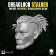 DREADLOCK STALKER UN UT Be |e rst | Testa di Dreadlock Stalker per figure d'azione