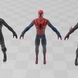 3 speder man.JPG 3 Spiders Man Models