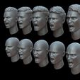 yell3.jpg Yelling heads set - two version each