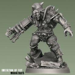 Brute_Render01.jpg Fichier 3D La Brute - Cyborg post apocalyptique Stim Berserker・Plan pour impression 3D à télécharger