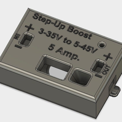 Skærmbillede_2018-05-27_kl._18.31.27.png Free STL file Step-up Boost module enclosure for macbook・Template to download and 3D print