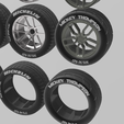 11.png PACK OF 05 20'' WHEELS AND 6 TIRES FOR SCALE AUTOS AND DIORAMAS!