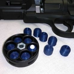 IMG_20200928_015452.jpg Free 3D file .50 Cal "bullets" for Umarex T4E TR50/HDR50 CO2 revolver・3D print design to download