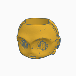 1.png Baby c3p0 succulent planter funko style