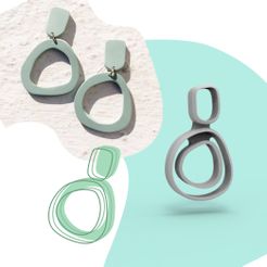 ARO-23_Mesa-de-trabajo-1.jpg Organic shape cutter for polymer clay earring jewelery #23