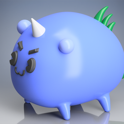 axie1.1.png Download OBJ file AXIE INFINITY 1 • Template to 3D print, mateoalvarezlopera