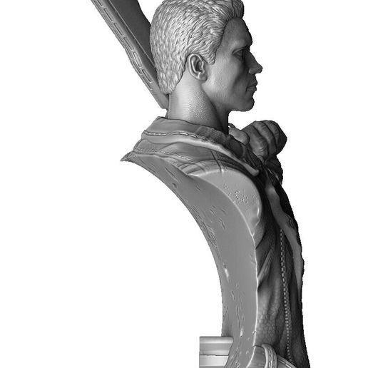10.jpg TERMINATOR BUST T-800 3D PRINTABLE STL OBJ ZTL