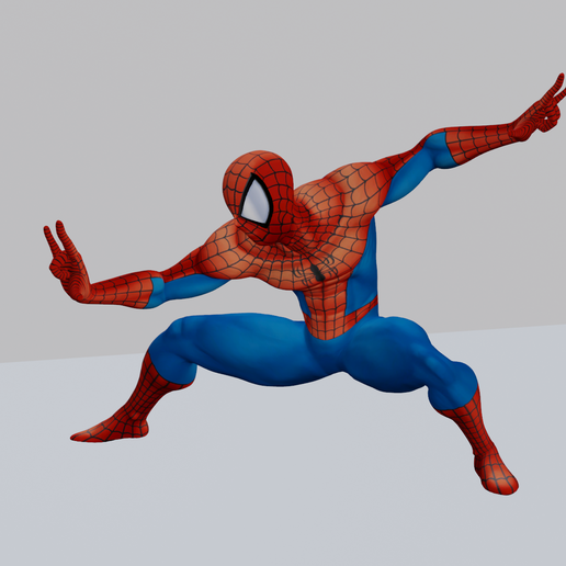 👾 Spider-Man MVC 3D Model – Classic Marvel vs. Capcom Pose – Game ...