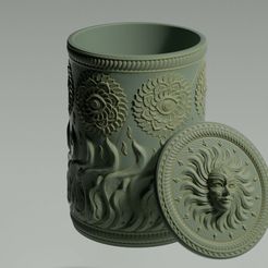 OrnateBox1.jpg STL file Ornate Tea Canister / Ornate Box・3D printable model to download