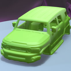 a001.png STL file TOYOTA FJ CRUISER VXR 2011 (1/24) printable car body・3D printing model to download