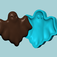 h.png Halloween Molding A04 Ghost - Chocolate Silicone Mold
