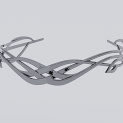 1.png STL file Elrond Elven Circlet Crown - Lord Of The Rings・3D print design to download
