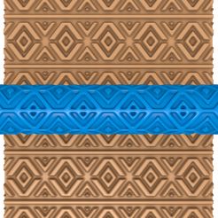 865656.jpg Fichier 3D Rouleau d'argile à motifs grecs / rouleau de poterie / rouleau d'argile à motifs aztèques / imprimeur de motifs ethniques・Design pour imprimante 3D à télécharger