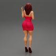Vices Tanned Stylish Brunette Girl In Short Dress 3D print model