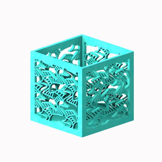 Pencil holder - Escher 3D model