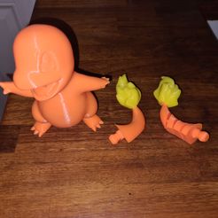 20230305_201843.jpg Fichier STL Queue flexible Charmandre & Bulbe amovible Bulbasaur・Idée pour impression 3D à télécharger