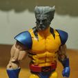 Wolverine-head__1-12_001.jpg Tête de Wolverine démasquée pour Wolverine 1:12 Tiger Stripe (vague Apocalypse)