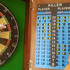 Darts3.jpg STL-Datei Darts Killer Scoreboard・3D-druckbares Modell zum Herunterladen