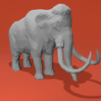 mammoth9.png Mammouth Lowpoly 3D Print Model