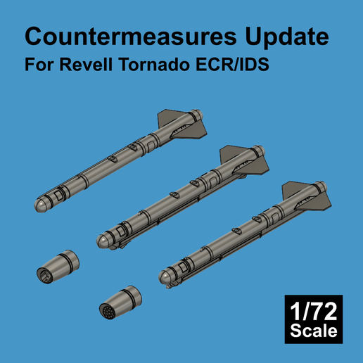 1/72 Countermeasures Update for Revell Tornado IDS / ECR (BOZ-107 and CERBERUS Pods)