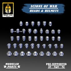 SCIONS OF WAR HEADS & HELMETS «2 —_ 2 > uw ES vu Zz ~ a Ly) (5) Ss Ss 3 fea a) 2) x PRE-SUPPORTED “NY be ITY w PARTS & Scions of War Head Parts