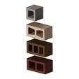 cinder-blocks-00.JPG Miniature cinder blocks mockup props 3D print model