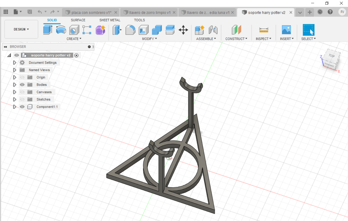 Telecharger Le Fichier Stl Porte Baguette Harry Potter Reliques De La Mort Objet Imprimable En 3d Cults