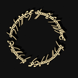 O1.png ONE RING WRITINGS THE LORD OF THE RINGS
