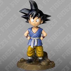 Goku-GT-render.jpg Файл STL Гоку (Dragon Ball GT)・Дизайн для загрузки и 3D-печати