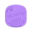 Cristal escalado.stl Parche para Chop, Logo Feliz dia del padre, escalado y una capas