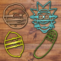 Todo.png STL-Datei Rick and Morty Cookie cutter set・Design für 3D-Drucker zum herunterladen