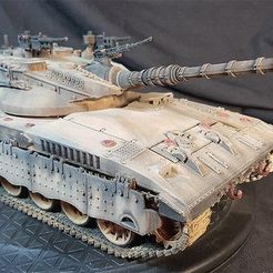 2.jpg 3D file Merkava 2 Tank 124 battle tank・3D print design to download