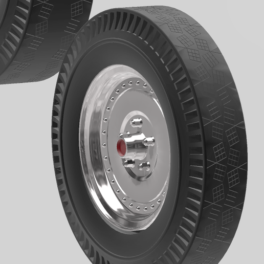 3.png Front and Rear Centerline Auto Drag Wheel for scale autos and dioramas in 1/24 scale