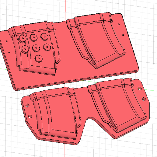 AK-47 アルミフレーム Mosquito Molds ⚽ AK-47 mag pouch mold・Free STL File for 3D printing・Cults