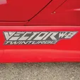 vector-w8-badge-5.webp Vector Aeromotive W8 Twin Turbo Original Badge Logo