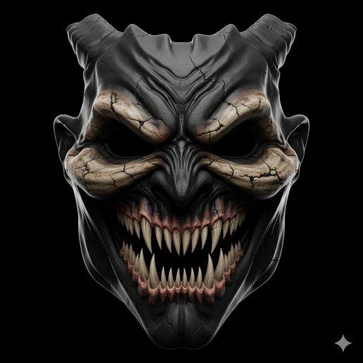 faceless mask STL, Carnival mask STL, nightmare mask STL, realistic mask STL, Halloween mask STL, split face mask STL, print ready mask STL, slasher mask STL, assassin mask STL, melting face mask STL, custom fit mask STL, FDM friendly mask STL, breathable