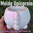 molde-unicornio-4.jpg Unicorn Flowerpot Mold