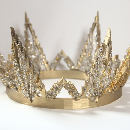 gold crown.jpg Free STL file Pointed Crown・3D print design to download, absurd_designs