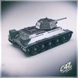 t-34-76_2022_render_back.jpg STL file T-34/76 for assembling - with workable tracks・3D print model to download