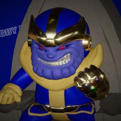 skottie-Thanos-copy-2.jpg Thanos - Chibi Cartoon style fan art 3D print model