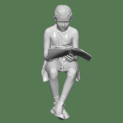 DOWNSIZEMINIS_girl_readingbooka.jpg Fichier STL FILLE LISANT UN LIVRE POUR DIORAMA PERSONNAGE・Modèle imprimable en 3D à télécharger
