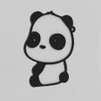 PANDA.jpg Cuddly Sitting Panda Keychain